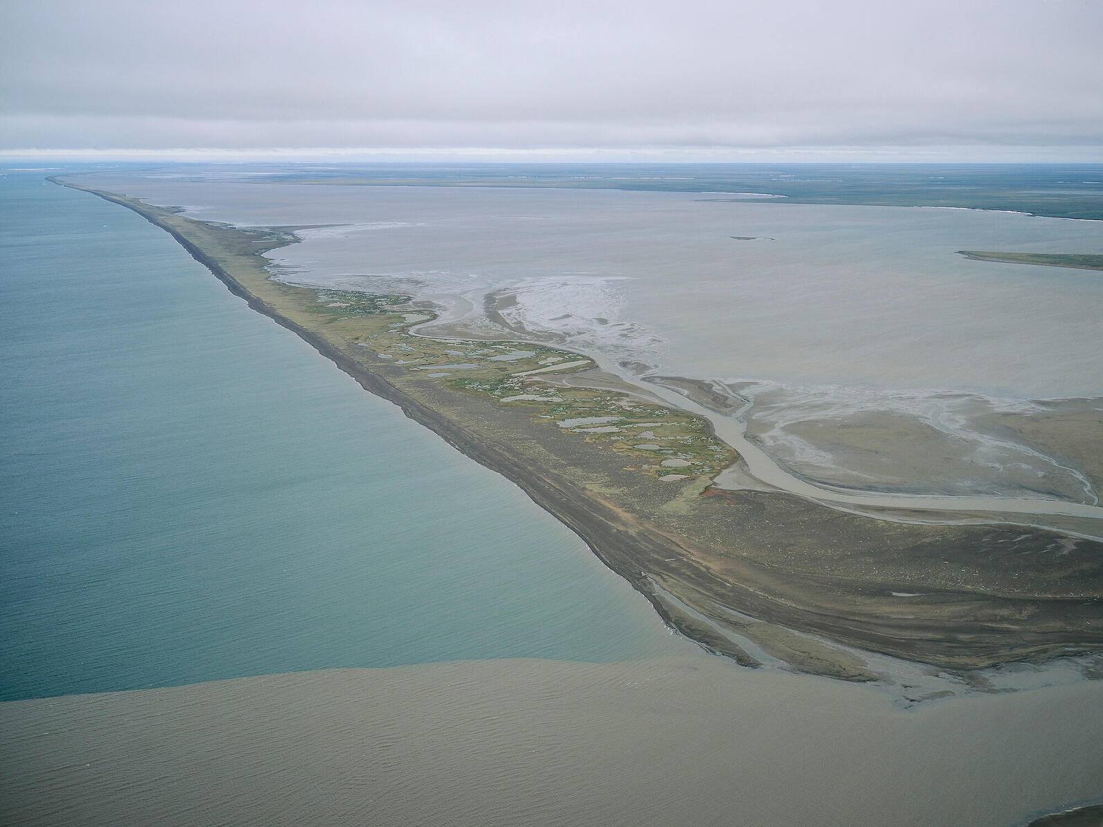 Water and barrier islands