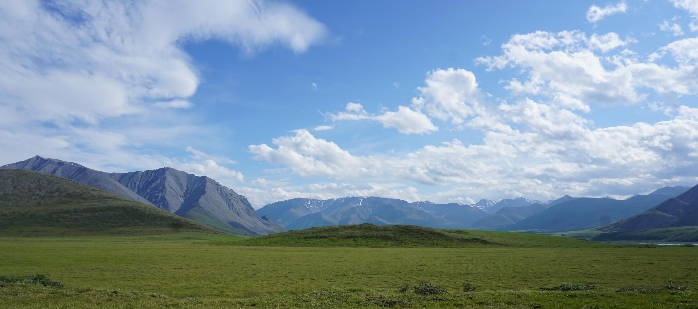 The foothills of the Brooks Range in the Arctic National Wildlife Refuge. 
